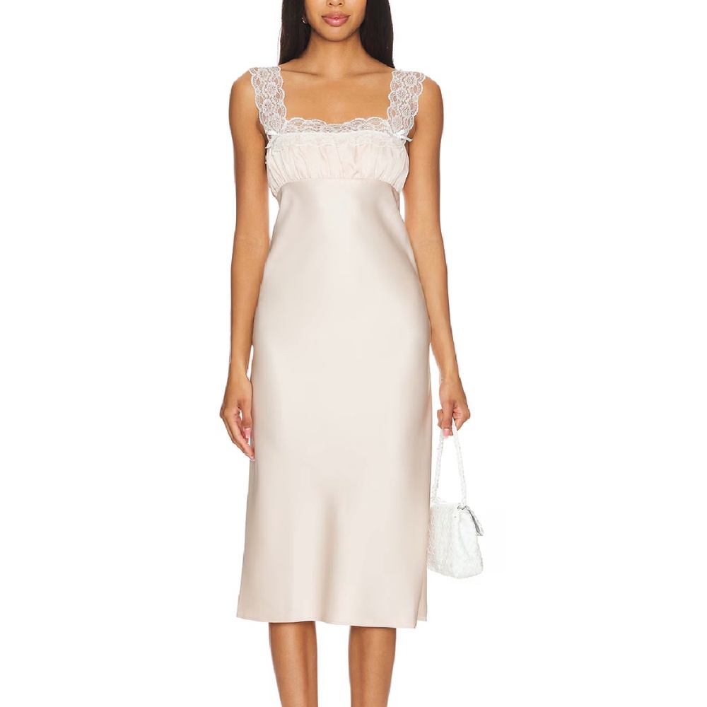 Majorelle Lorna Midi Dress Blush Pink